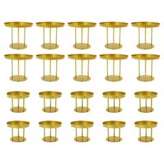 20cm/30cm Circular Flower Stands 10Pcs Wedding Flower Stand, Gold Flower Stand