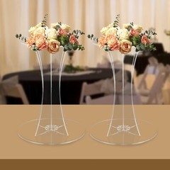 30*25*60cm Acrylic Flower Stand Clear Rack For Wedding Party Garden Decor Props