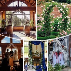 Metal Garden Arch Trellis Outdoor Arbor For Wedding Bridal Plant Climbing Decor