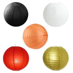 10/12in Ball Round Paper Lantern Hanging Lamp Shade Decoration for Wedding Party