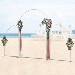 3 Pcs Stand Metal Shelf Wedding Balloon Backdrop Rack Venue Decor Frame Outdoor