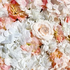 Artificial Silk Flower Wall Panel Floral Backdrop Party Wedding Decoration 5PCS