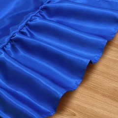 2 Pack Satin Table Runner 12 x 72 Inch Ruffle Table 12″x72″ Royal Blue