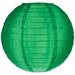 24″ Dark Green Nylon Lantern, Durable Hanging Decoration