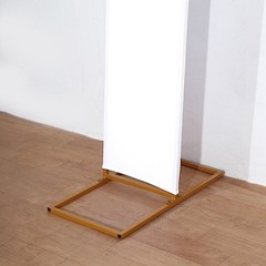 8ft WHITE Fitted Spandex Open Arch Double Sided Backdrop STAND COVER Party Event
