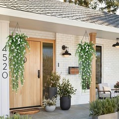 Artificial Hanging Plants Fake Plant Faux Eucalyptus Leaf Greenery Vine JQ