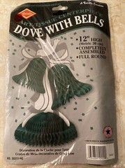 Beistle Co Tissue Honeycomb Paper Dove With Wedding Bells Centerpiece 12″