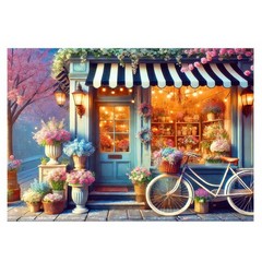 BlissYard Flowers Shop Backdrop Banner 7.5×5.9FT Hello Spring Banner Decorati…