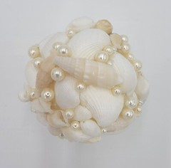 Beach Wedding Seashell Ornament Table Decor 4″ Orb Beach Wedding Beach Décor