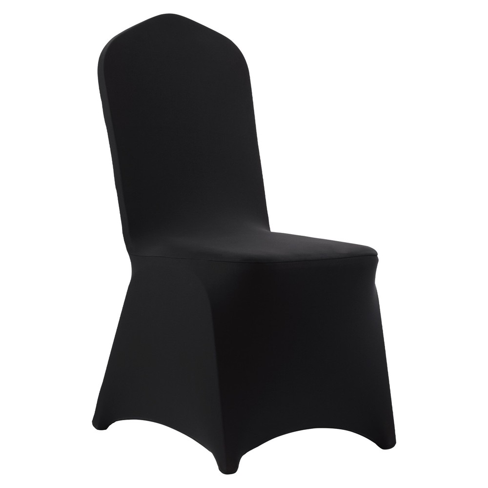 Uimoso100PCS Black Stretch Spandex Chair Covers for Events, Weddings, and Dining