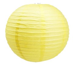 Mudra Crafts 12 Inch Round Chinese Yellow Paper Lanterns Hanging Decor | 10 P…