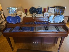 Wedding Accessories And Decorations Lot – Silver, White, Royal Blue