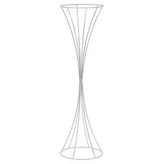 3Pcs Modern Silver Metal Flower Stand for Wedding Table Centerpieces Decor
