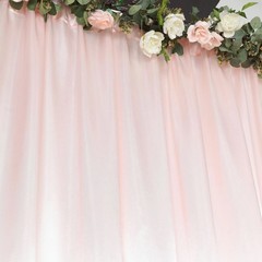 8×10 ft BLUSH Satin CURTAIN Wedding Photography Backdrop Panel Party Decorations
