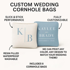 Custom Wedding Cornhole Wraps or Boards – Gothic Wedding Stained Glass Window