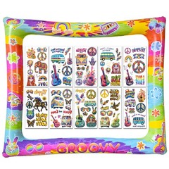 Boho Inflatable Photo Frame, Peace & Love Party Decorations, Hippie Birthday…