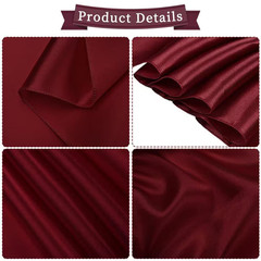 7 In. X 108 In. Satin Chair Sashes Bows Universal Chair Cover for Wedding Event