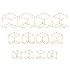 12Pcs Metal Geometric Flower Stand Elegant Gold Wedding Centerpieces Party Decor
