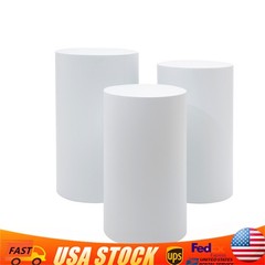 3 Piece Round Cylinder Pedestal Stands For Party Wedding Party Display Decor