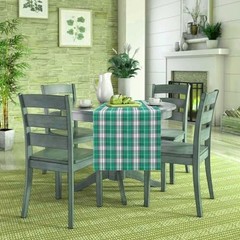 Tartan Plaid Table Runner 72 Inch – Green Plaid Table Runner for Holiday Home