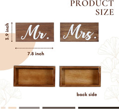 Rustic Mr and Mrs Sign for Wedding Tables, Wooden Mr and Mrs Letters for Sweethe