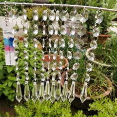 30pcs 50mm Long Cone Pendant Acrylic Bead Garland Chain Party Curtain Wedding