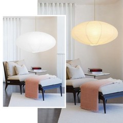 White Oval Paper Lantern Lampshade set of 2, 20″x10” Paper Lanterns Pendant …