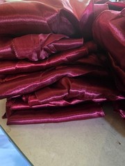 Burgundy Satin Chair Sashes, Solid/Plain, Reusable Wedding Chair Decor