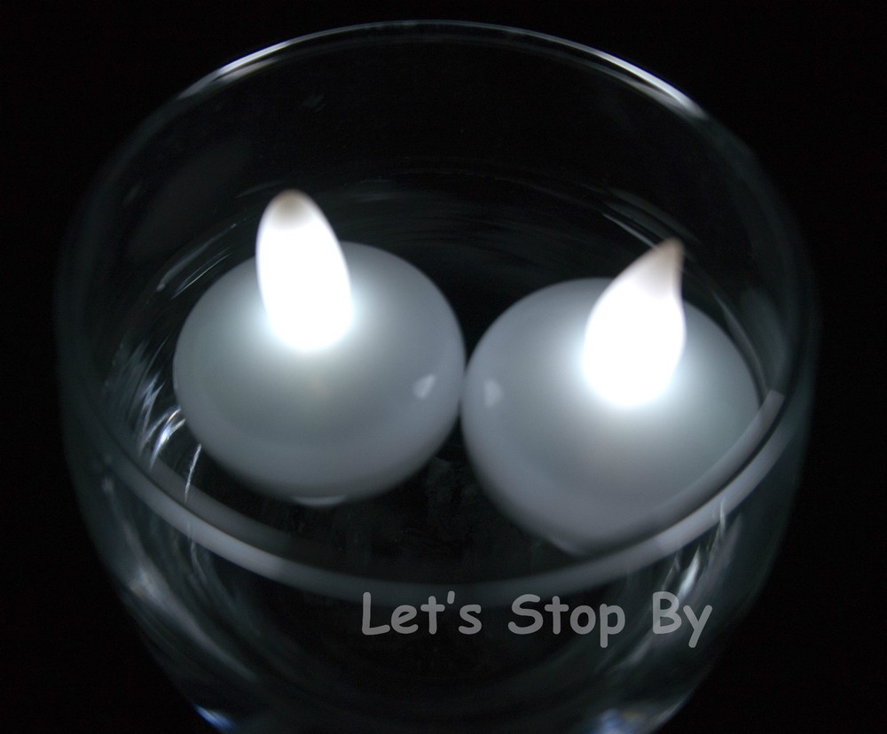 96 LED Floating Flickering Tea Candle Waterproof Wedding Party Floral Decoration
