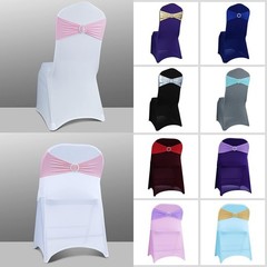 Transform Your Event with 50PCS Stretch Spandex Chair Sashes – Wedding Decor