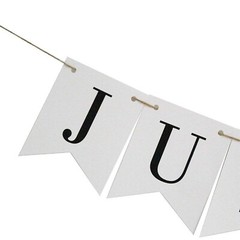 Vintage Just Married Banner Wedding Bunting Photo Booth Props Signs Garland B…