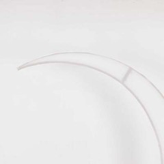 7.5 ft WHITE Fitted Spandex Half Crescent Moon Arch BACKDROP STAND Events