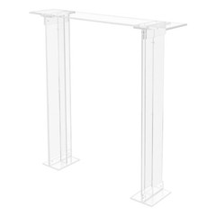 Modern Clear Acrylic Rectangular Flower Stand Wedding Centerpiece for Party