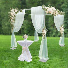 4-Post Background Stand Wedding&Party Decor Backdrop Stand Kit Floor-Mount