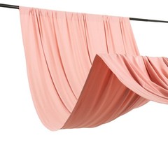 5 ft x 10 ft DUSTY ROSE 4-Way Stretch Spandex Divider Backdrop Curtain Wedding