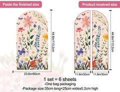 Flower Plants Decal for Balloon Arch Boho Balloon Arch Backdrop Decorations S…