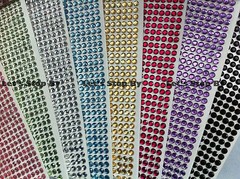 504pcs 6mm Rhinestone Diamond Crystal Bling Decoration Wedding Adhesive Sticker