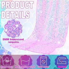 Pcs Iridescent Sequin Table Runner 12 x 72 Inch Mermaid Table Runner 6 Purple