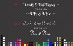Cards & Well Wishes for the New Mr. & Mrs. Wedding Wishing Well Sign Decal