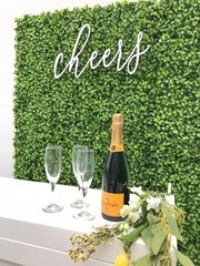 Cheers Sign for Backdrop,Wedding Bar Sign,Wedding Grass Wall Decor for Bridal…