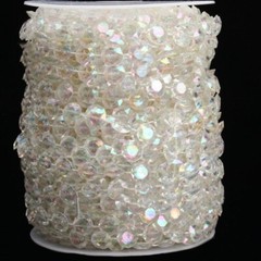 Garden Hot Clear Party Wedding Curtain Bead 33ft Garland Strand Room for acrylic