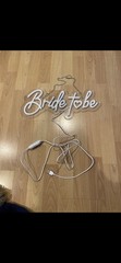 LED USB Powered Bride to Be Wedding Light Sign White Acrylic Letter Decoration