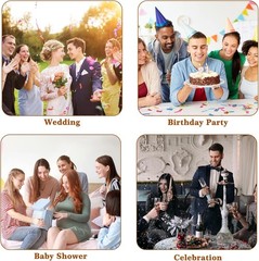 8.2FT Round Backdrop Stand Circle Balloon Arch Frame Stand Wedding Party Decor