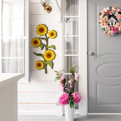 Ferraycle Wooden Sunflower Wall Decor Hanging Sunflower Outdoor Decor Rustic …