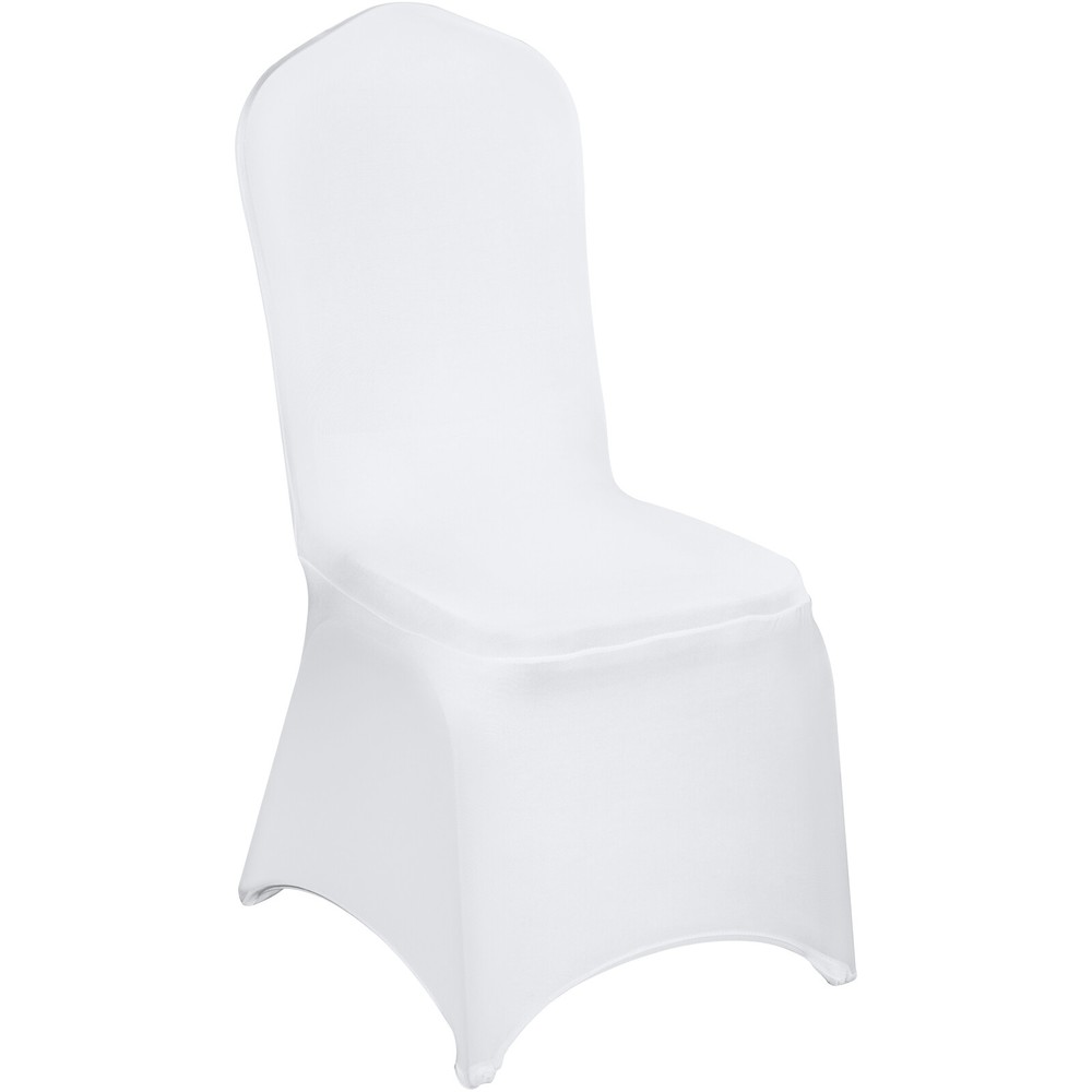 VEVOR 150PCS Stretch Spandex White Folding Chair Covers Banquet Elastic Wedding