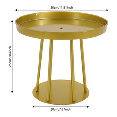 10Pcs Circular Flower Stands 5.91inch Tall Gold Flower Stand for Wedding Decor
