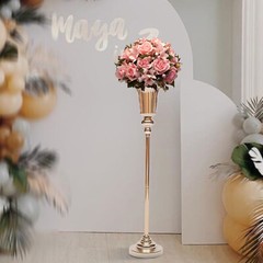 10Pcs Vintage Metal Trumpet Vases for Wedding Centerpieces & Floral Decor