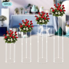 10pcs 60cm Acrylic Flower Vase Rack Wedding Garden Floral Stand Party Decoration