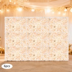 40x60cm Artificial Fake Flower Wall Panel Banquet Wedding &Party Decor 6pc