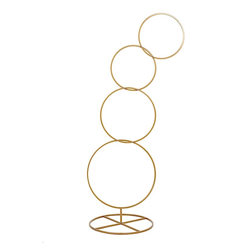 5 ft Metal Hoops Pillar Backdrop Stand Wedding Party Home Decorations Supplies
